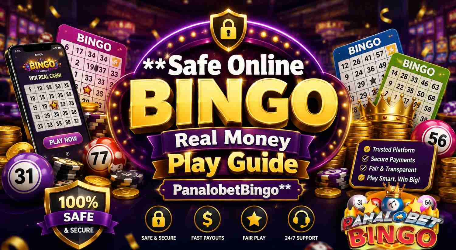 Learn how to play online bingo for real money safely with tips on security, fair games, secure payments, account protection, limits, and more at PanalobetBingo.